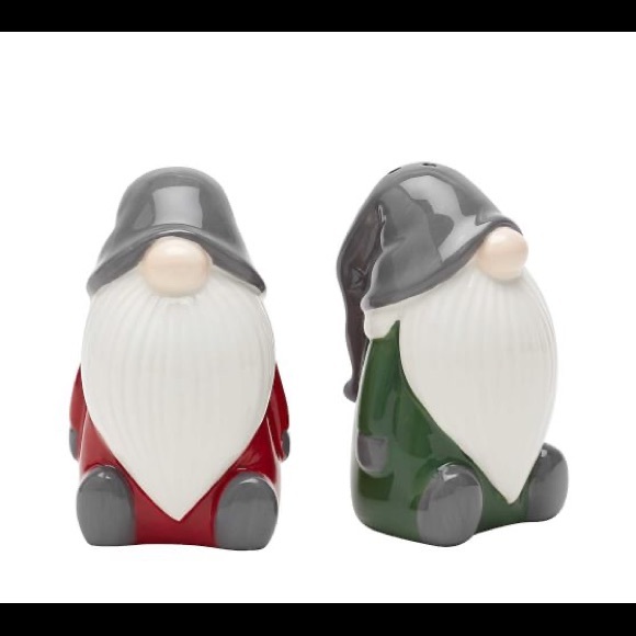 Pottery Barn Holiday Season Gnome Salt & Pepper Shakers - Picture 1 of 15